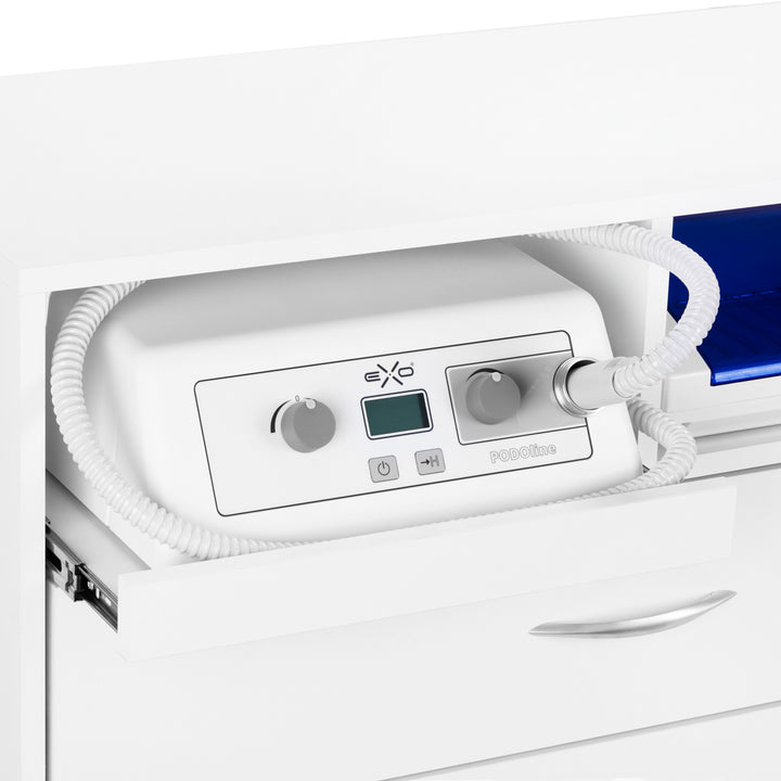 Postazione Pedicure Y-200 con Carrello, Fresa per Unghie, Lampada con Lente e Apparecchio UV-C - immagine 4