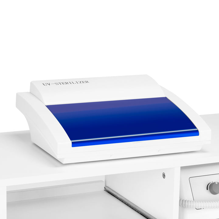 Postazione Pedicure Y-200 con Carrello, Fresa per Unghie, Lampada con Lente e Apparecchio UV-C - immagine 6