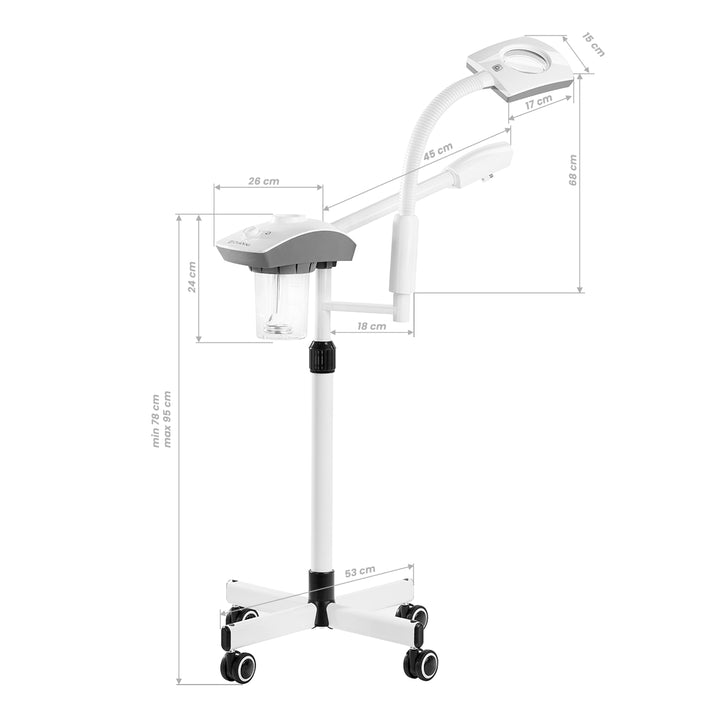 Vaporizzatore Estetica con Ozono e Lampada Lente Giovanni D-21 Bianco - immagine 9