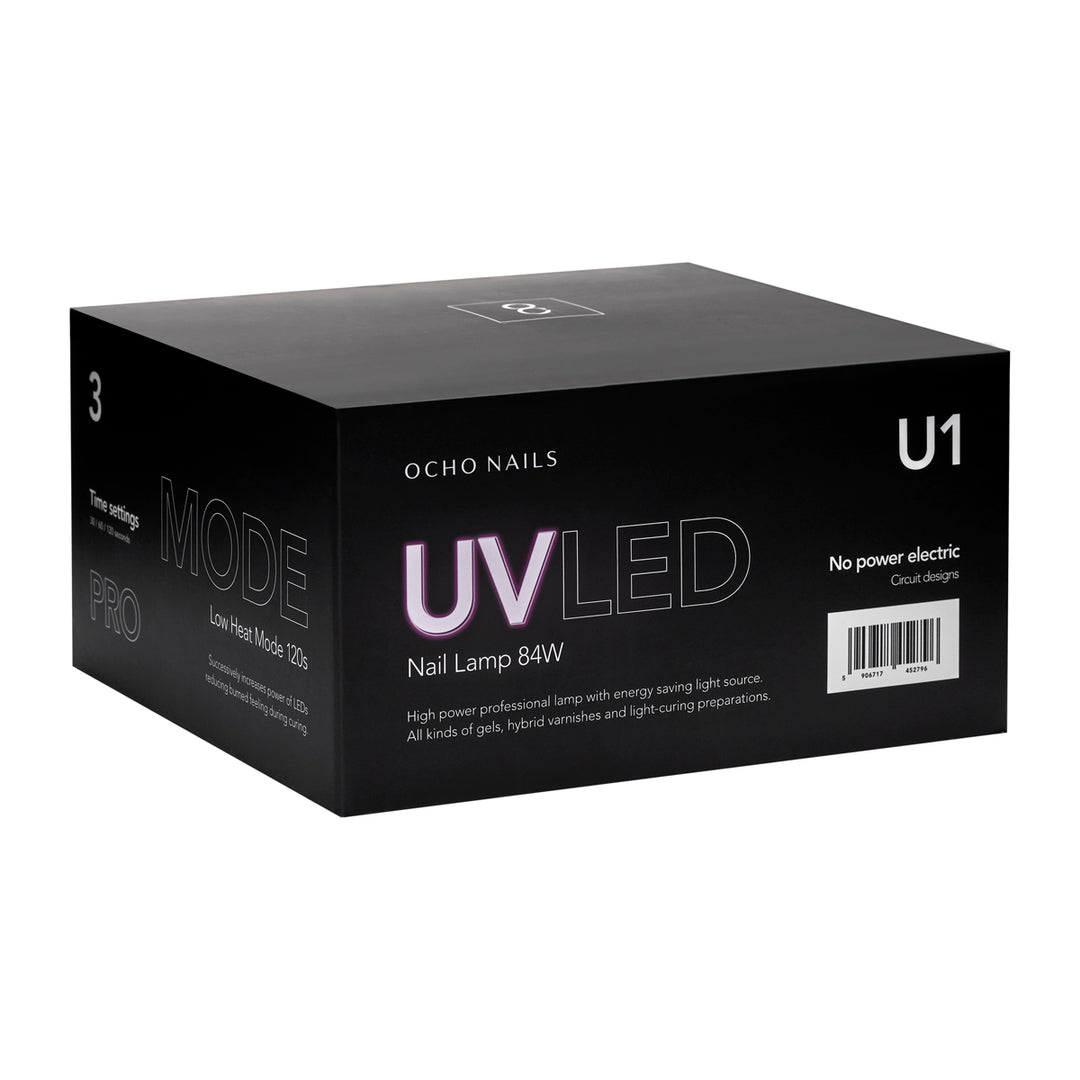 Lampada UV Unghie LED Ocho Nails 8 84W Nero - immagine 9