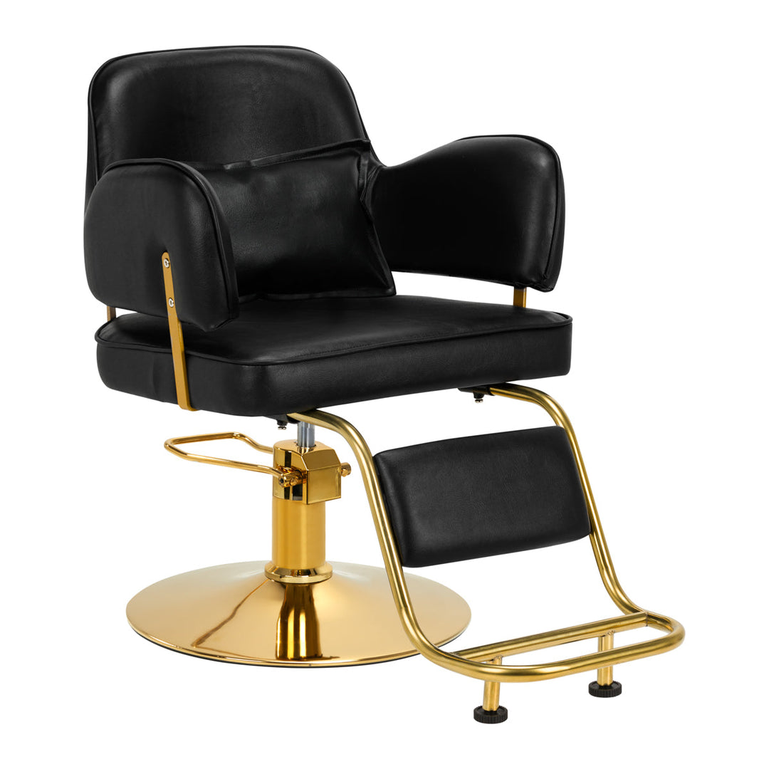 Poltrona parrucchiere Hair System Linz Oro Nero 2