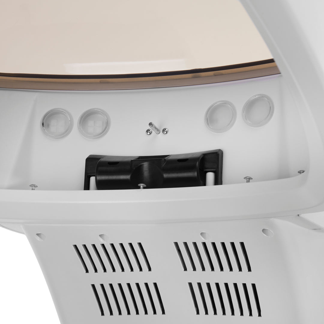Casco Vaporizzatore su Stativo Gabbiano 408D con Ozonizzazione Attiva Bianco - immagine 14