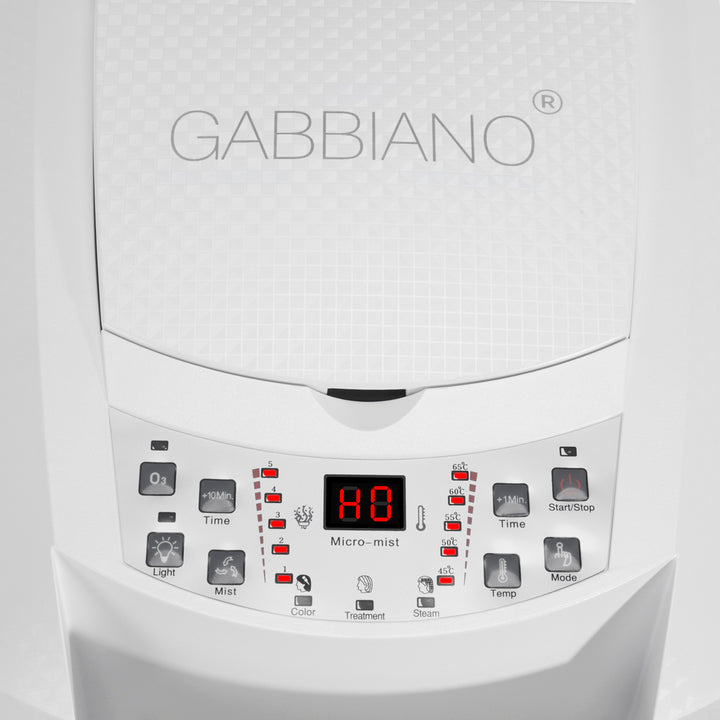 Casco Vaporizzatore su Stativo Gabbiano 408D con Ozonizzazione Attiva Bianco - immagine 15