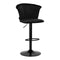 Sgabello da Bar 4Rico QS-B801 Velluto Nero