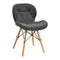 Sedia 4Rico QS-186 Velluto Grigio