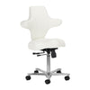 Sgabello con Ruote Azzurro Special 152 Bianco
