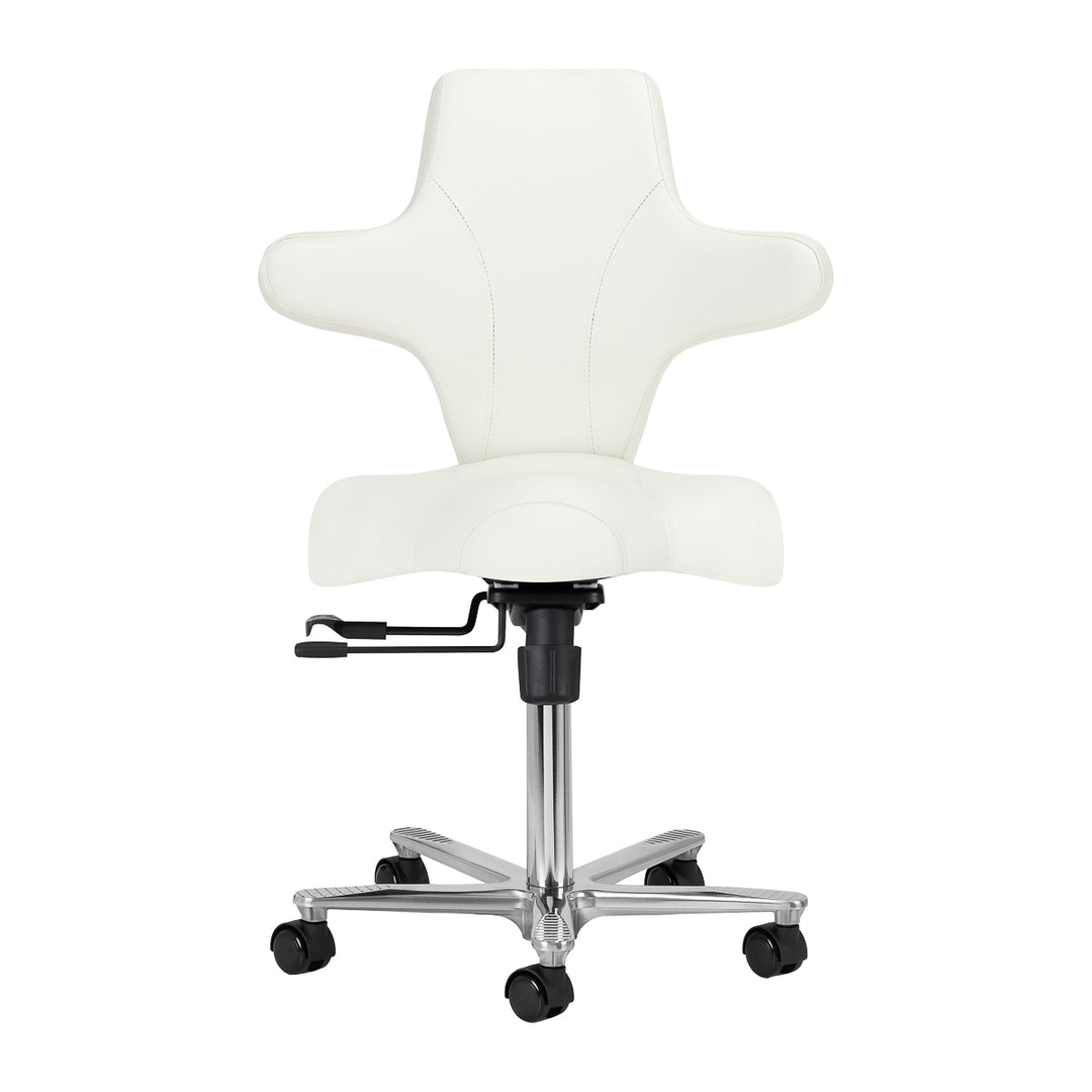 Sgabello con Ruote Azzurro Special 152 Bianco - immagine 2