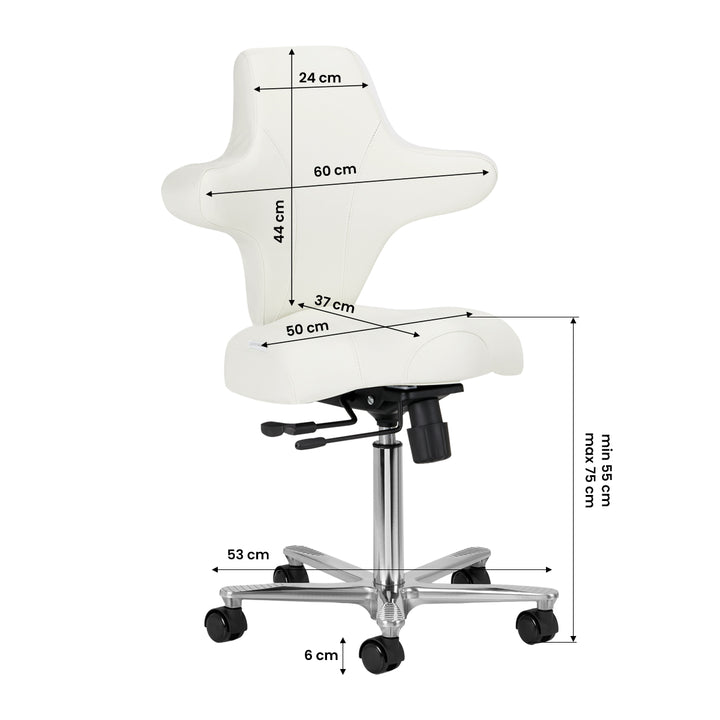 Sgabello con Ruote Azzurro Special 152 Bianco - immagine 10
