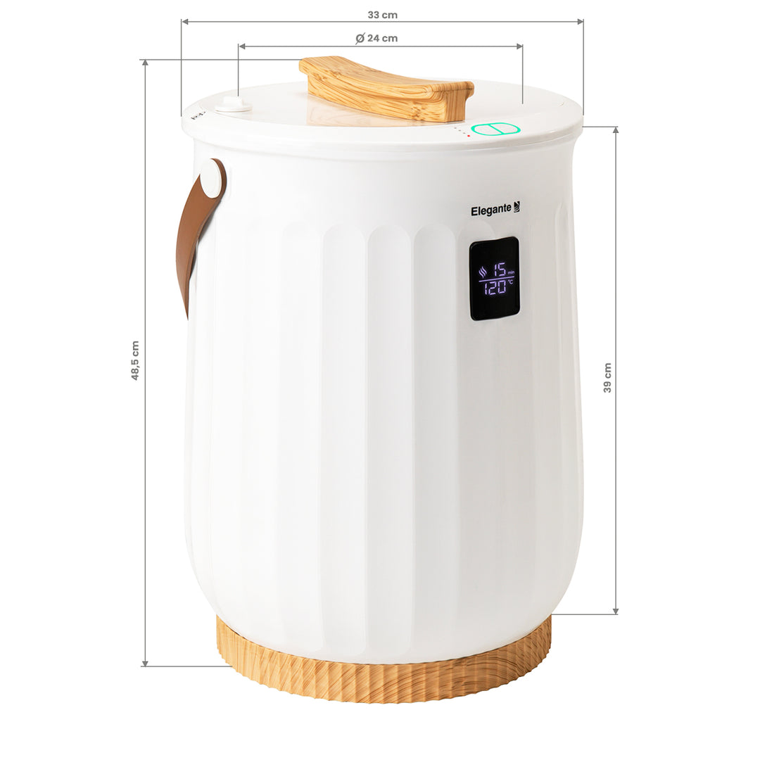 Scaldasalviette Elegante E8 20L 400W Bianco - immagine 9