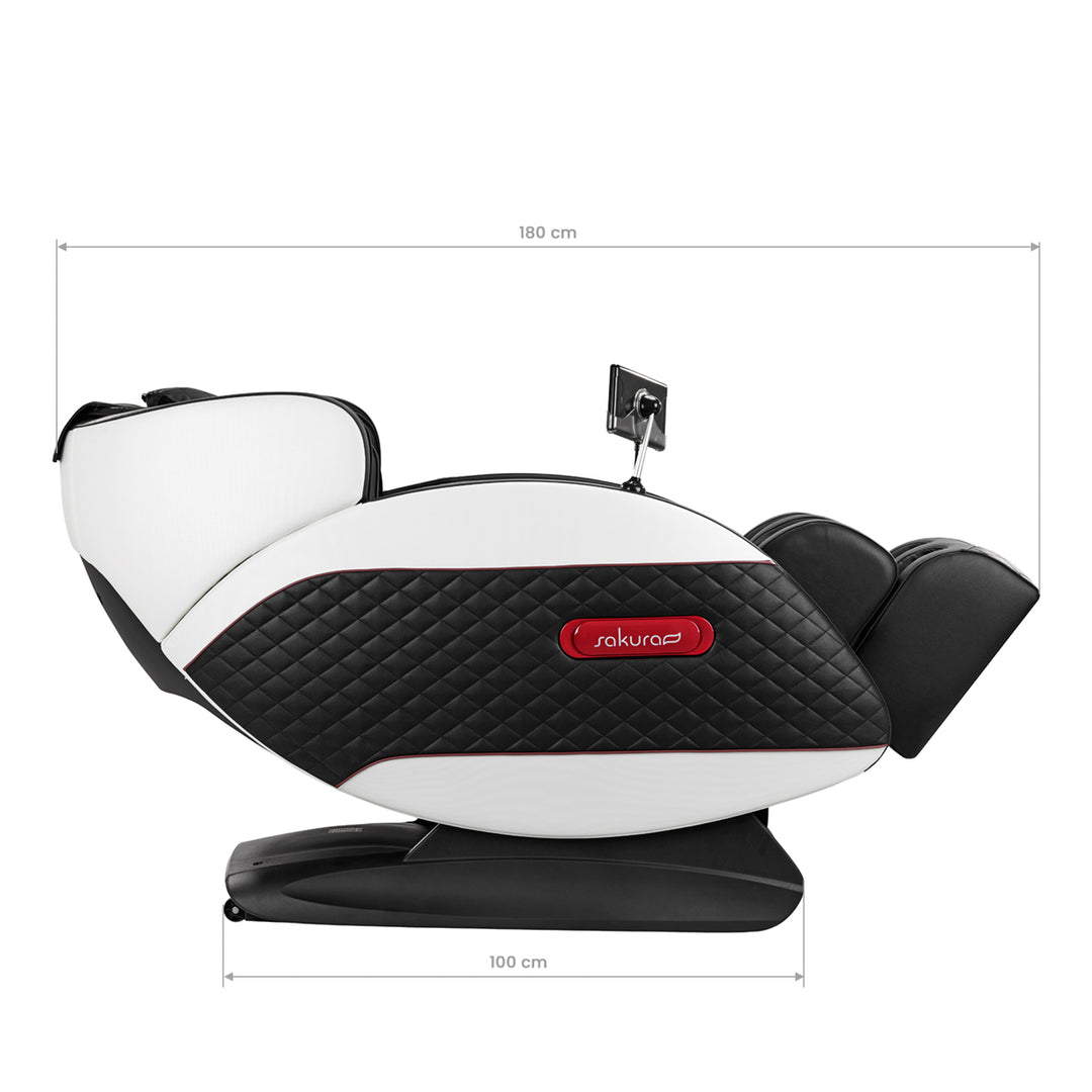 Poltrona Massaggiante Elettrica Sakura Standard 801 Nero-Rosso - immagine 19