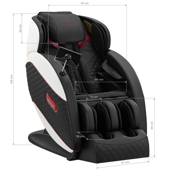 Poltrona Massaggiante Elettrica Sakura Standard 801 Nero-Rosso - immagine 20