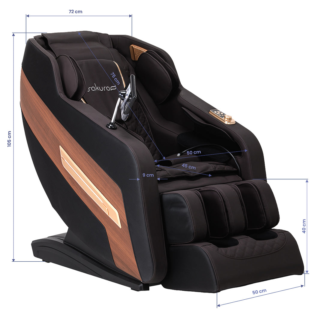 Poltrona massaggiante elettrica Sakura Classic 306A Marrone - immagine 17
