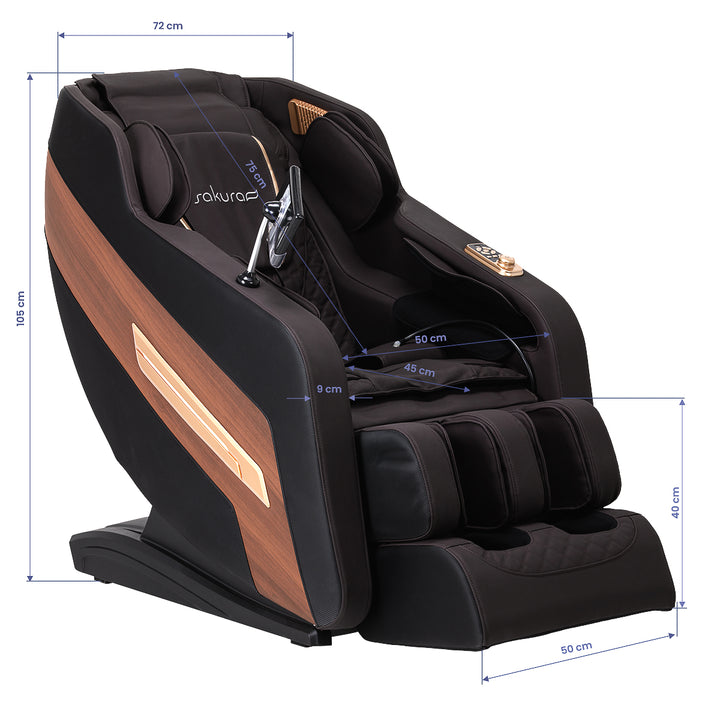 Poltrona massaggiante elettrica Sakura Classic 306A Marrone - immagine 17