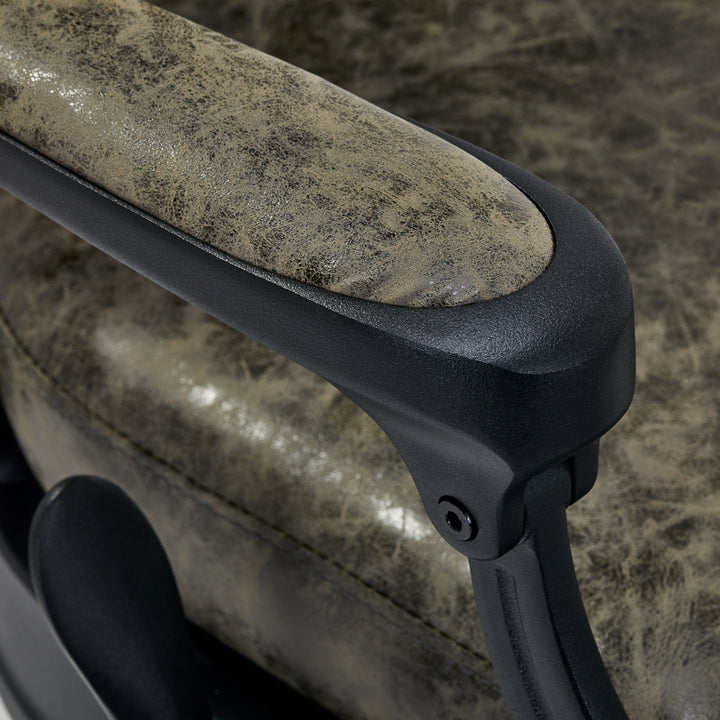 Poltrona Barbiere Gabbiano President Old Leather Verde - immagine 6