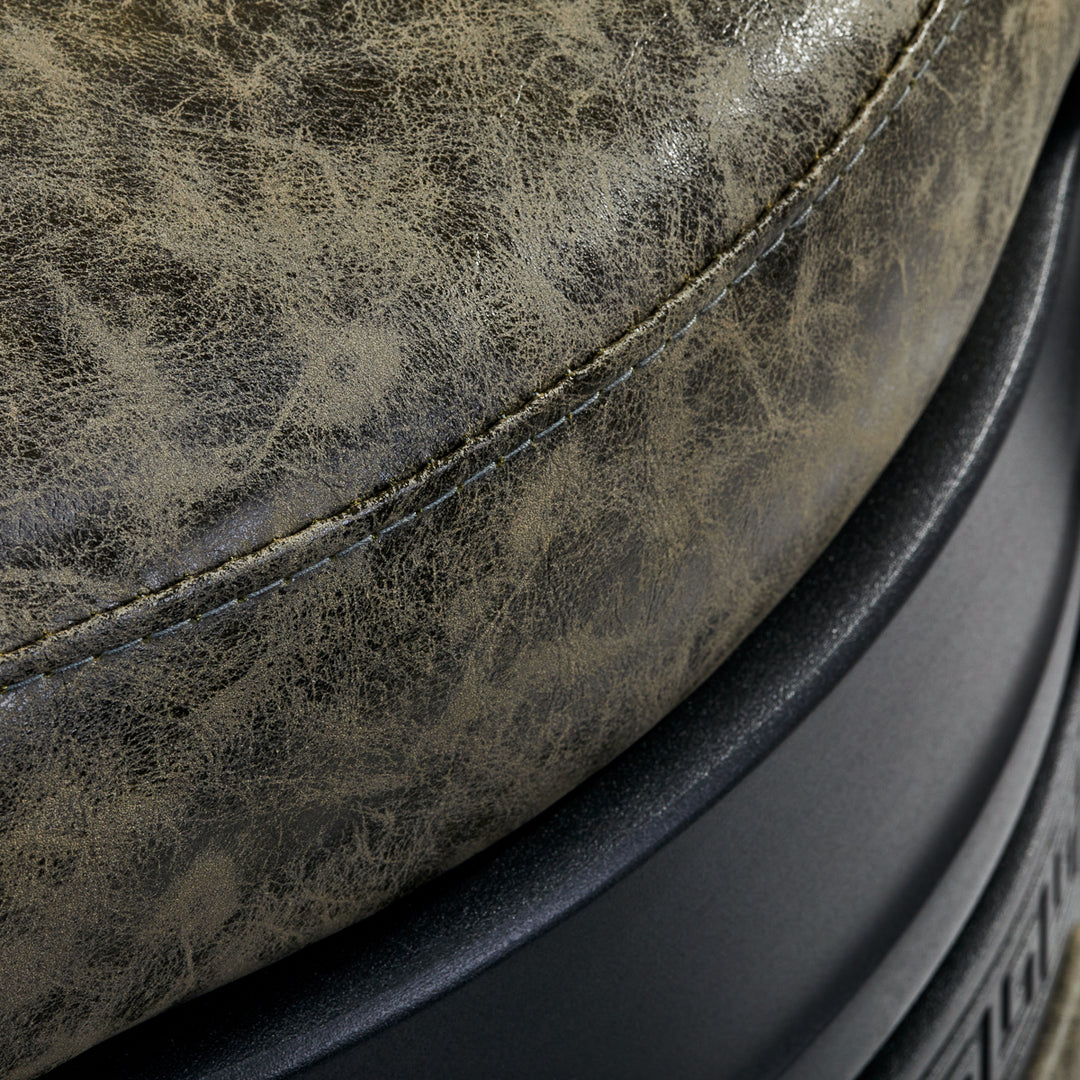 Poltrona Barbiere Gabbiano President Old Leather Verde - immagine 9