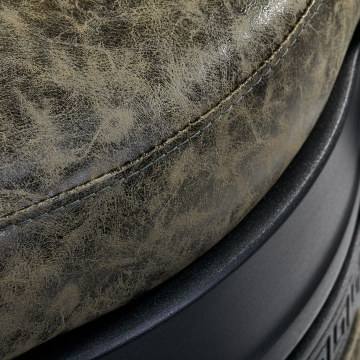 Poltrona Barbiere Gabbiano President Old Leather Verde - immagine 9