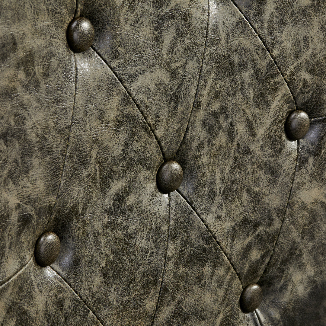Poltrona Barbiere Gabbiano President Old Leather Verde - immagine 10