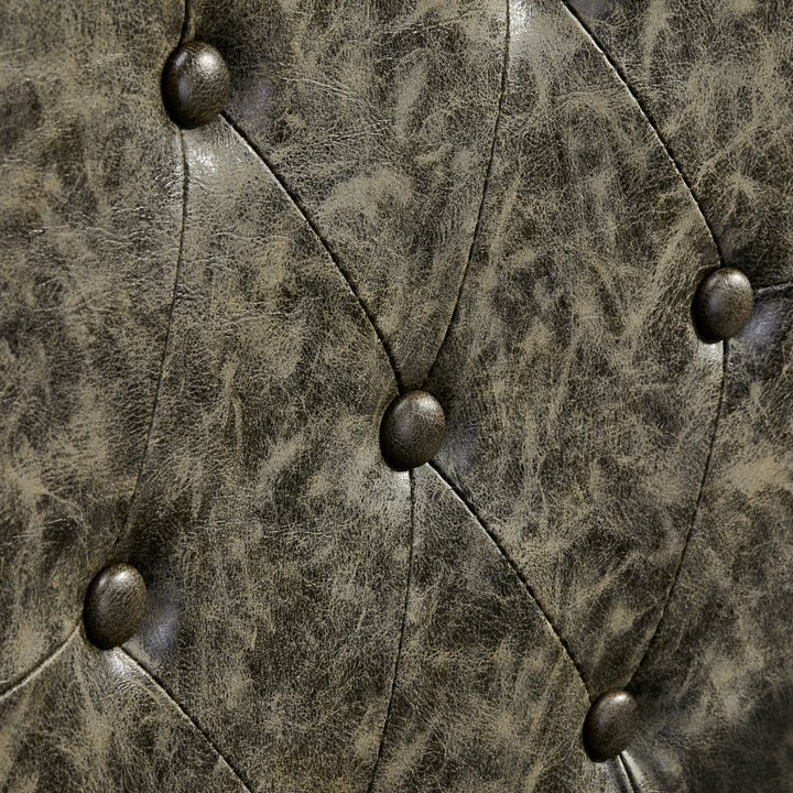 Poltrona Barbiere Gabbiano President Old Leather Verde - immagine 10