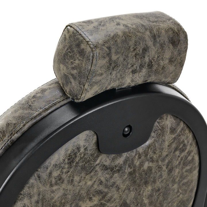 Poltrona Barbiere Gabbiano President Old Leather Verde - immagine 17