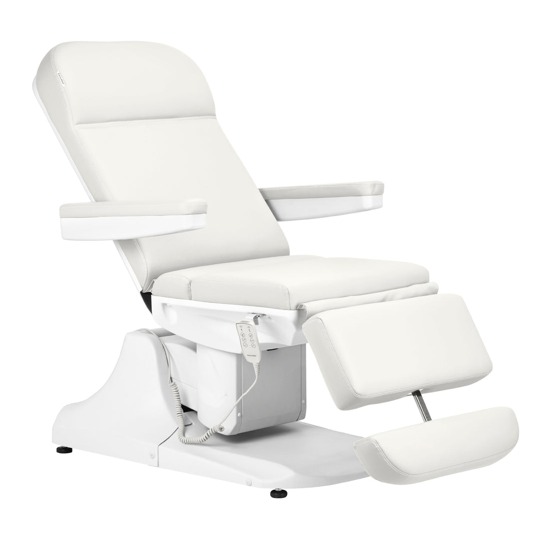 Poltrona Estetica Elettrica Azzurro 891 3 Motori Bianca - immagine 2