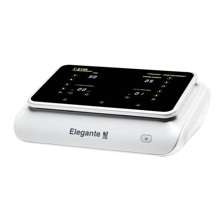 Apparecchio Pressoterapia Elegante Platinum T8108 con Infrarossi ed EMS Bianco