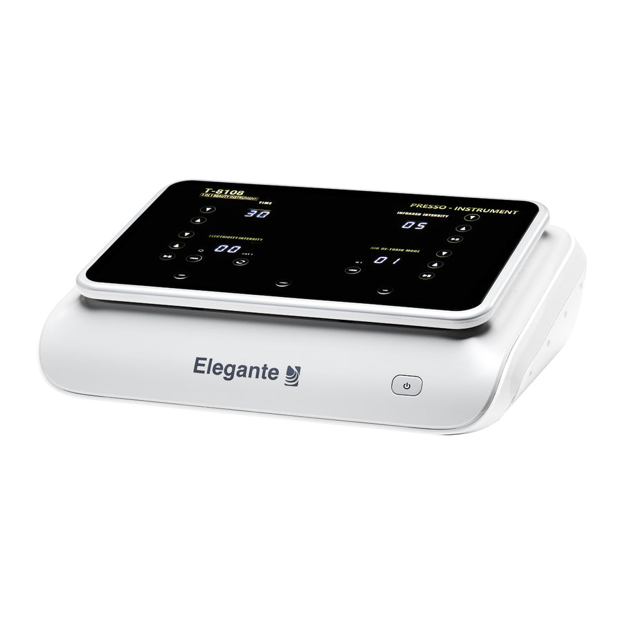 Apparecchio Pressoterapia Elegante Platinum T8108 con Infrarossi ed EMS Bianco