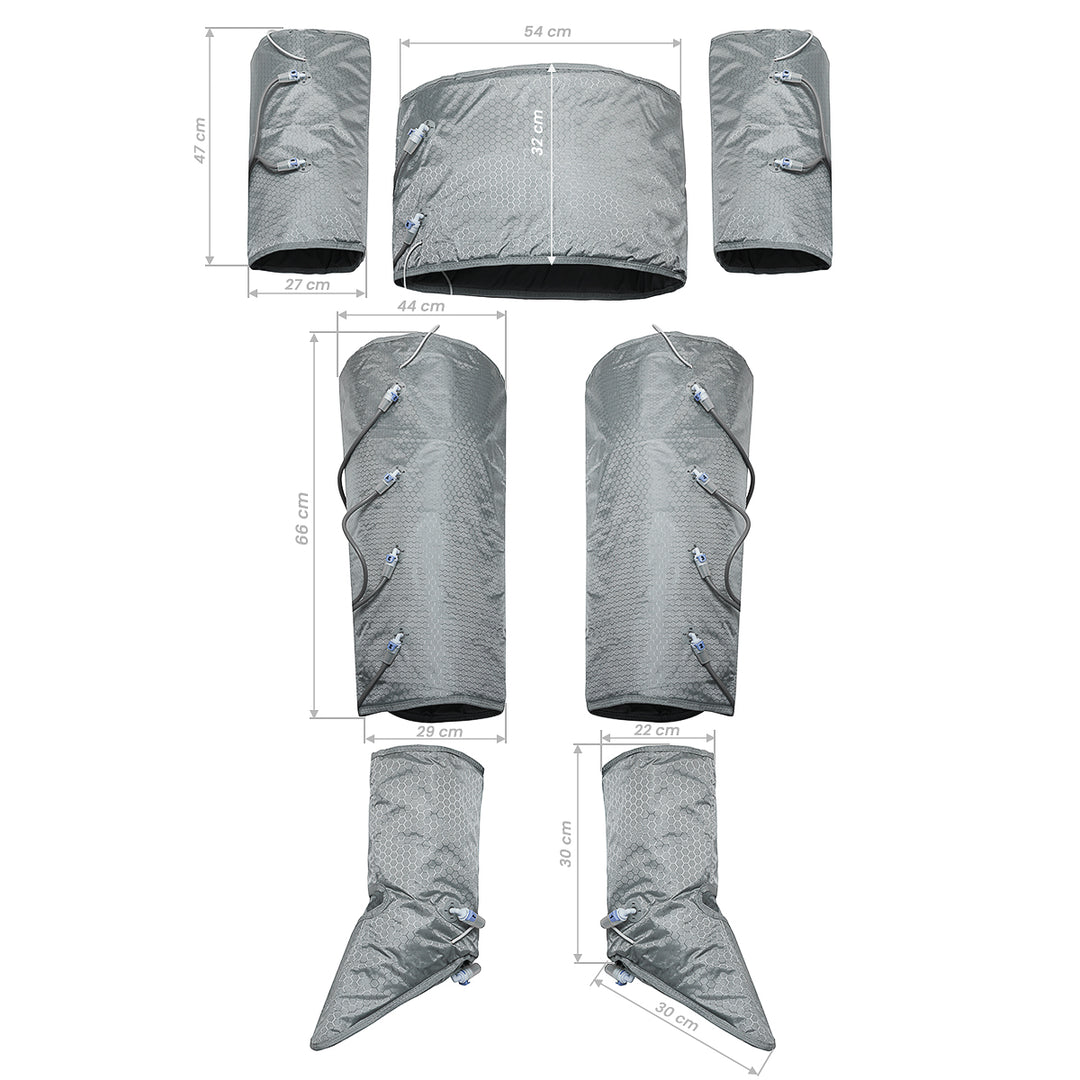 Apparecchio Pressoterapia Elegante Platinum T8108 con Infrarossi ed EMS Bianco - immagine 13