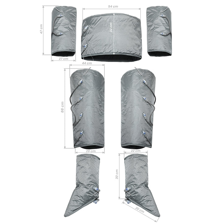 Apparecchio Pressoterapia Elegante Platinum T8108 con Infrarossi ed EMS Bianco - immagine 13
