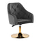 Sedia Girevole 4Rico QS-BL14G Velluto Grigio