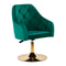 Sedia Girevole 4Rico QS-BL14G Velluto Verde