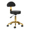 Sgabello con Ruote AM-304G Oro-Nero