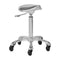 Sgabello con Ruote Gabbiano Roll Speed Argento