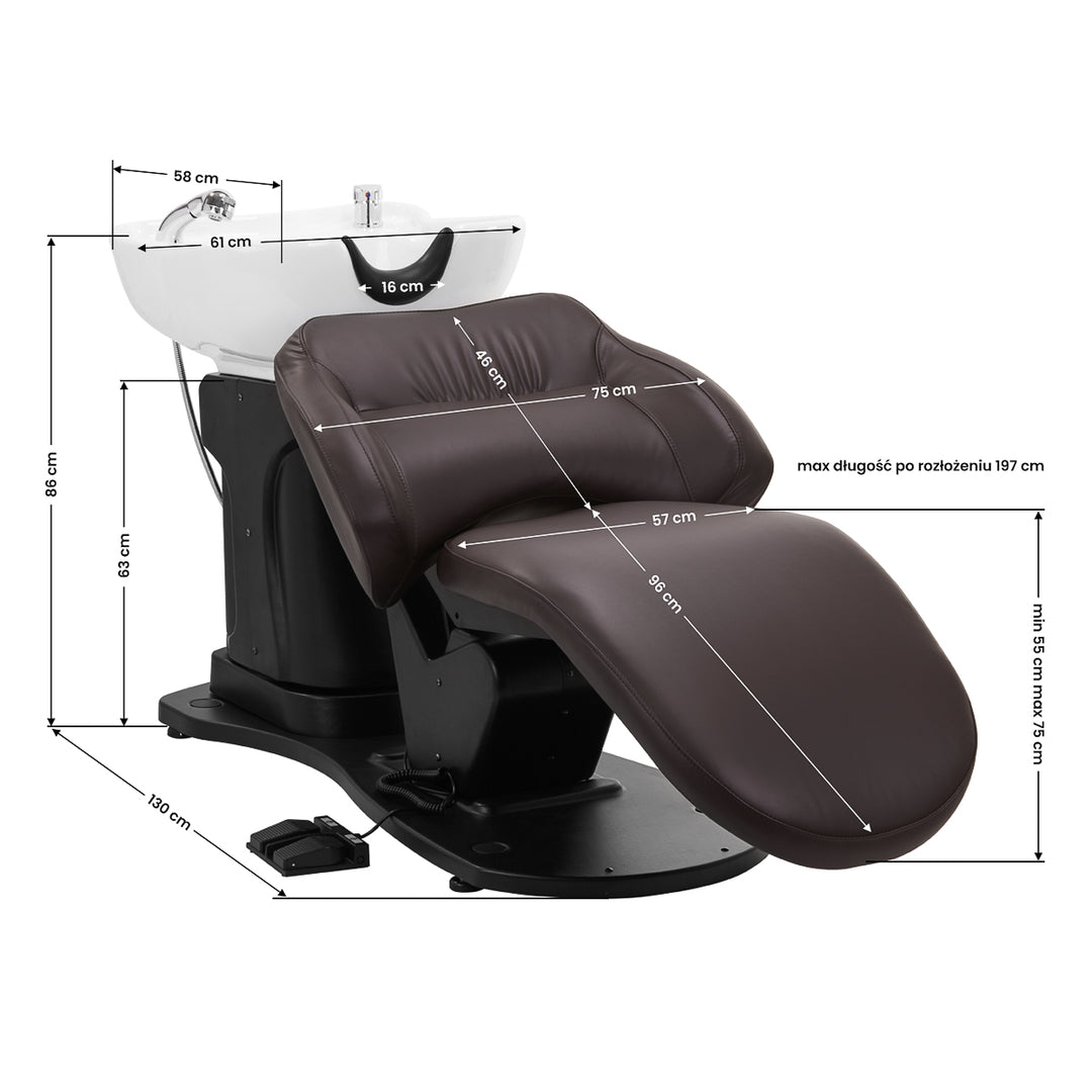 Lavatesta Parrucchiere Gabbiano Elettrico Trycho Marrone - immagine 17