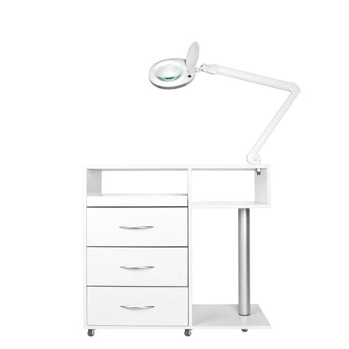Postazione Pedicure Y-300 con Carrello, Fresa per Unghie, Lampada con Lente e Apparecchio UV-C - immagine 2