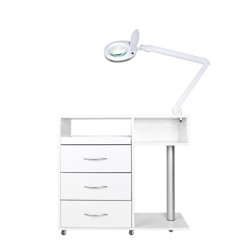 Postazione Pedicure Y-300 con Carrello, Fresa per Unghie, Lampada con Lente e Apparecchio UV-C - immagine 3