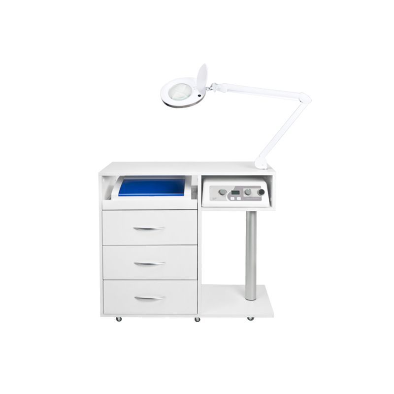 Postazione Pedicure Y-300 con Carrello, Fresa per Unghie, Lampada con Lente e Apparecchio UV-C - immagine 8