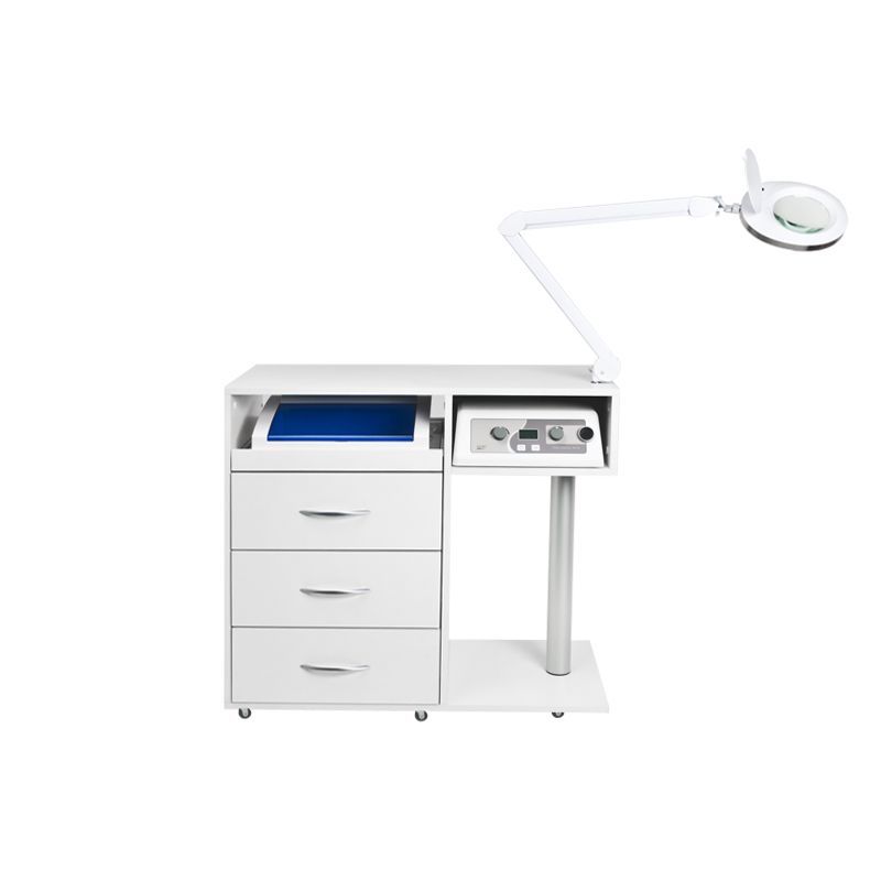 Postazione Pedicure Y-300 con Carrello, Fresa per Unghie, Lampada con Lente e Apparecchio UV-C - immagine 9