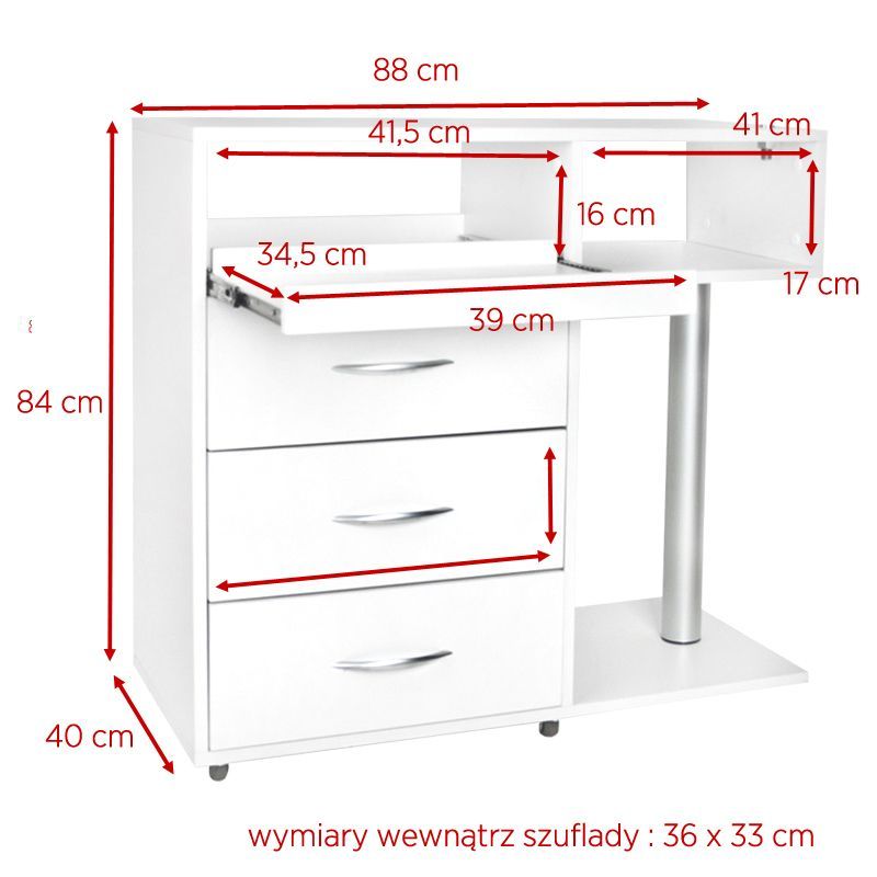 Postazione Pedicure Y-300 con Carrello, Fresa per Unghie, Lampada con Lente e Apparecchio UV-C - immagine 11