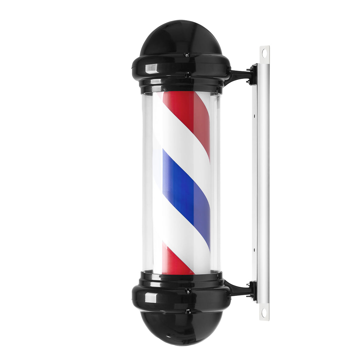 Barber Pole Illuminato e Rotante Gabbiano BB-02 Nero