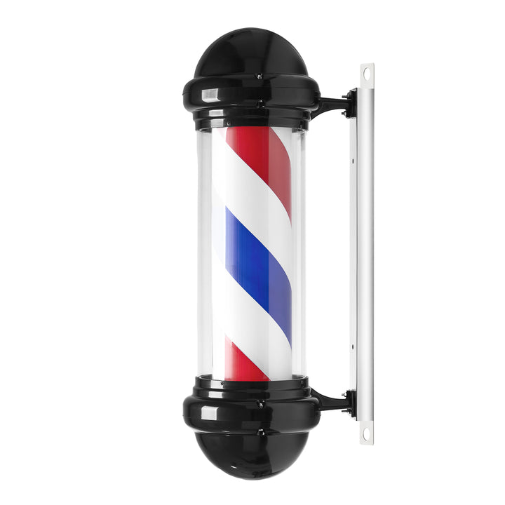 Barber Pole Illuminato e Rotante Gabbiano BB-02 Nero