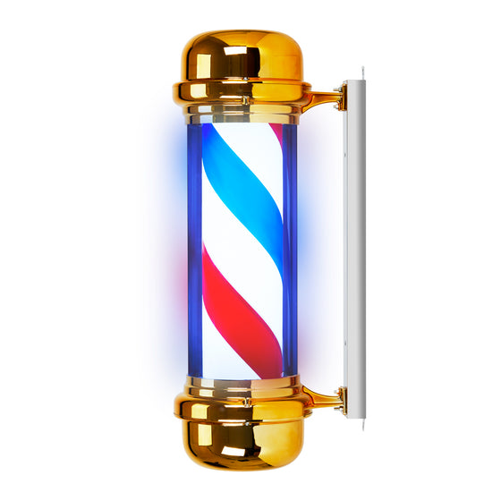 Barber Pole Illuminato e Rotante Gabbiano BB-02 Oro