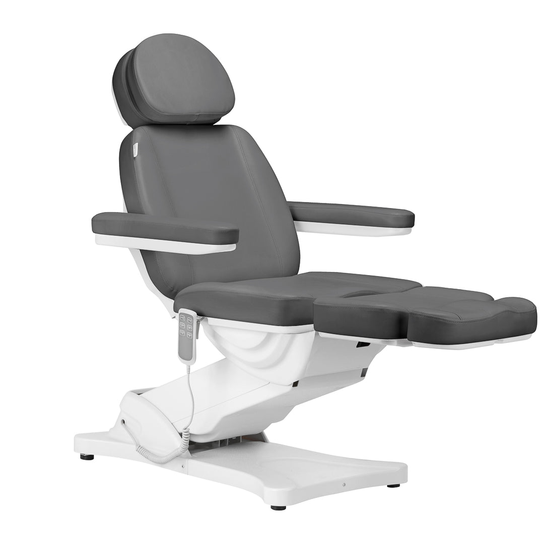 Poltrona Estetica Elettrica Sillon Classic 3 Motori Grigia - immagine 3