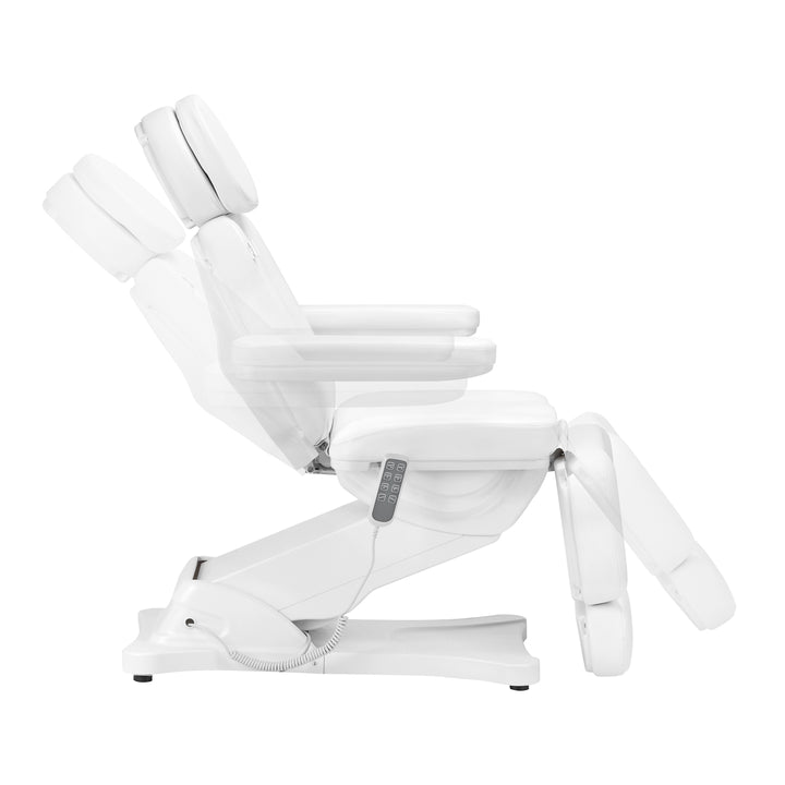 Poltrona Estetica Elettrica Sillon Classic 4 Motori Inclinabile Bianca - immagine 5