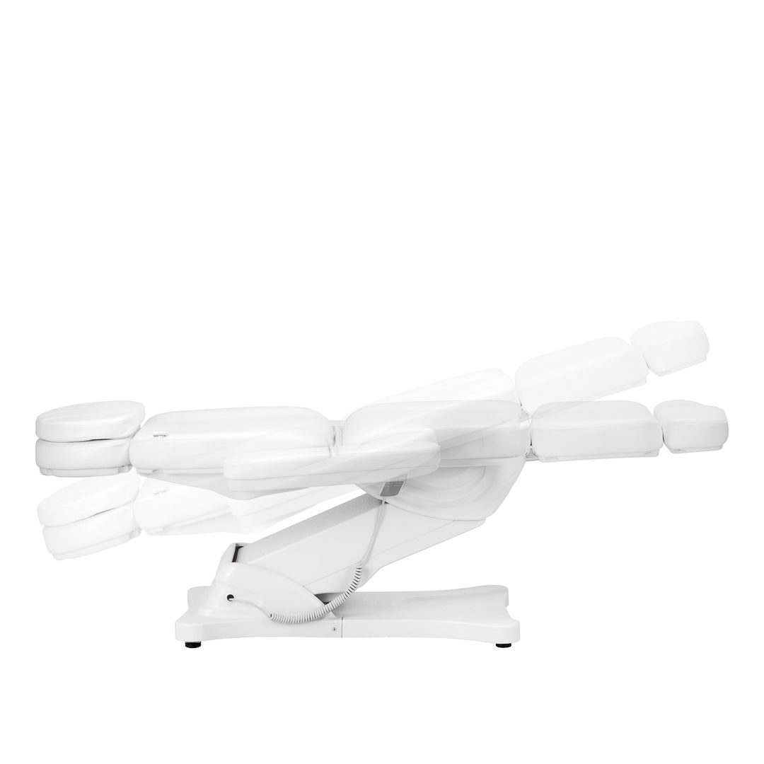 Poltrona Estetica Elettrica Sillon Classic 4 Motori Inclinabile Bianca - immagine 8