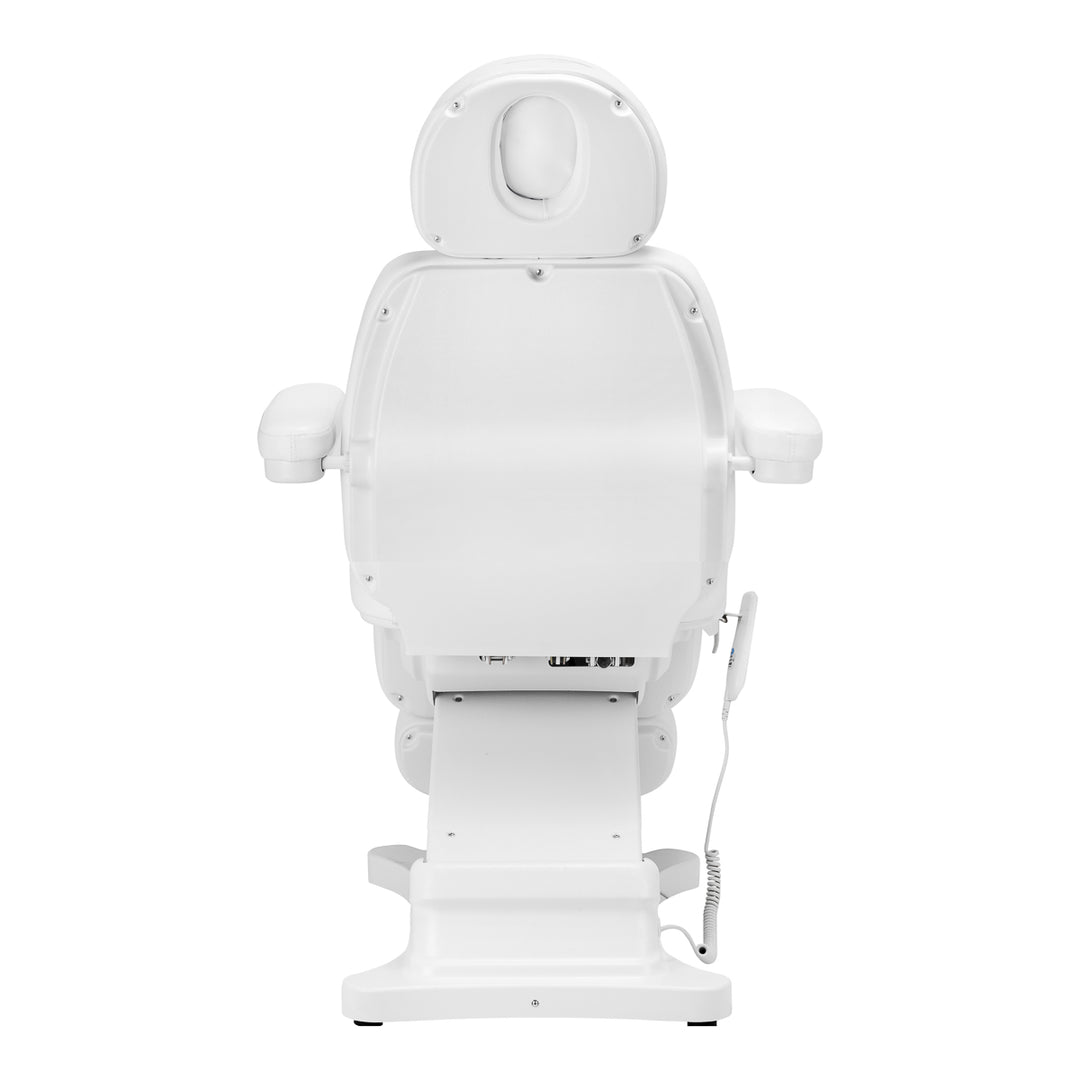 Poltrona Estetica Elettrica Sillon Classic 4 Motori Inclinabile Bianca - immagine 10