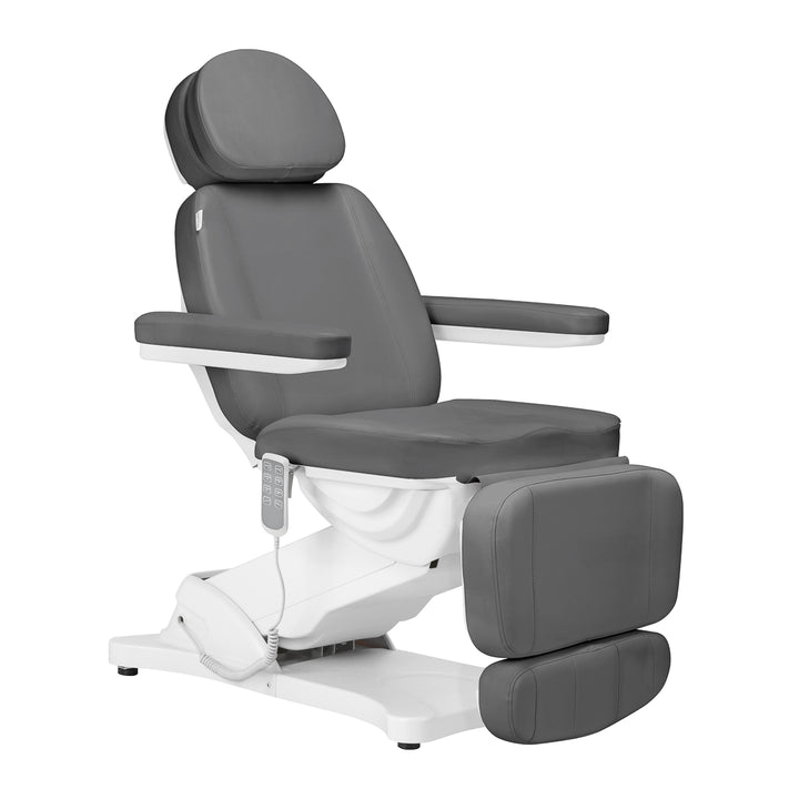 Poltrona Estetica Elettrica Sillon Classic 4 Motori Inclinabile Grigia