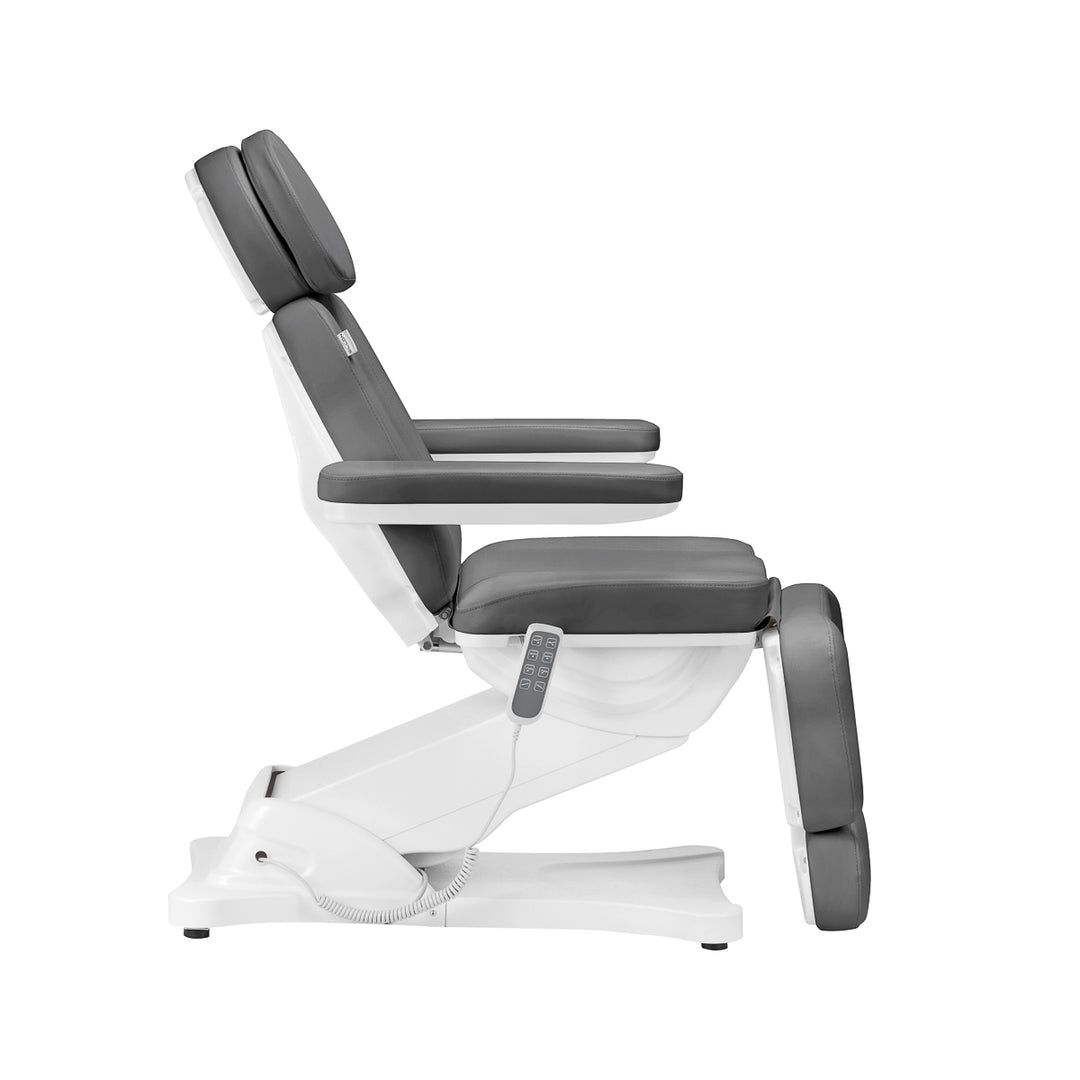 Poltrona Estetica Elettrica Sillon Classic 4 Motori Inclinabile Grigia - immagine 4
