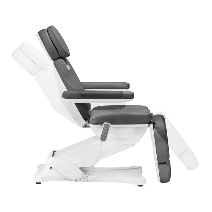 Poltrona Estetica Elettrica Sillon Classic 4 Motori Inclinabile Grigia - immagine 5