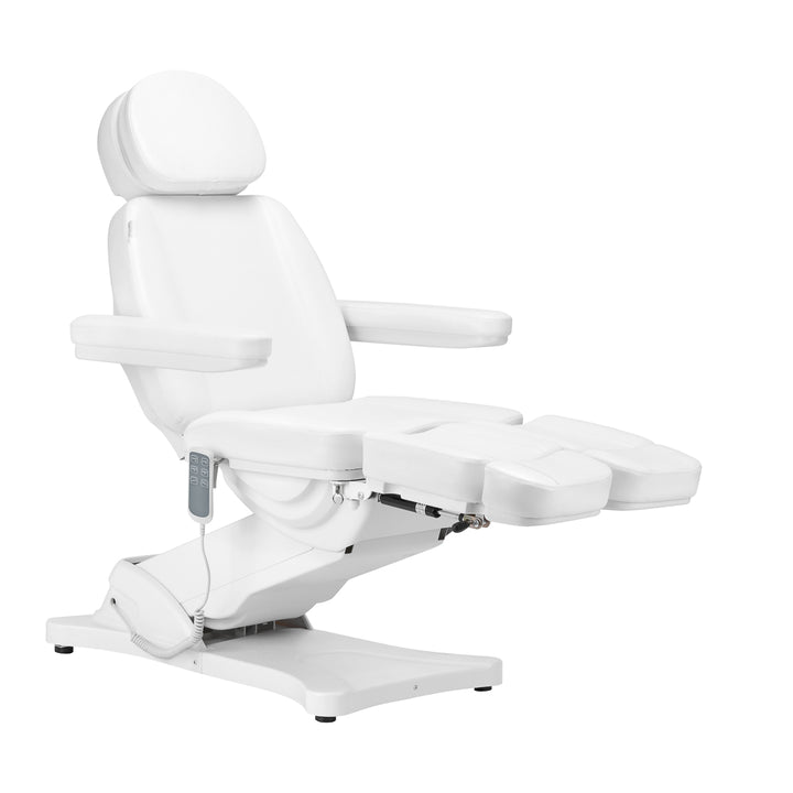 Poltrona Estetica Elettrica Sillon Classic 3 Motori Inclinabile Bianca - immagine 2