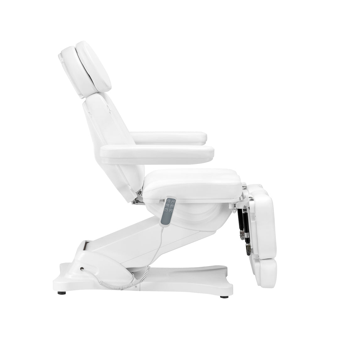 Poltrona Estetica Elettrica Sillon Classic 3 Motori Inclinabile Bianca - immagine 4